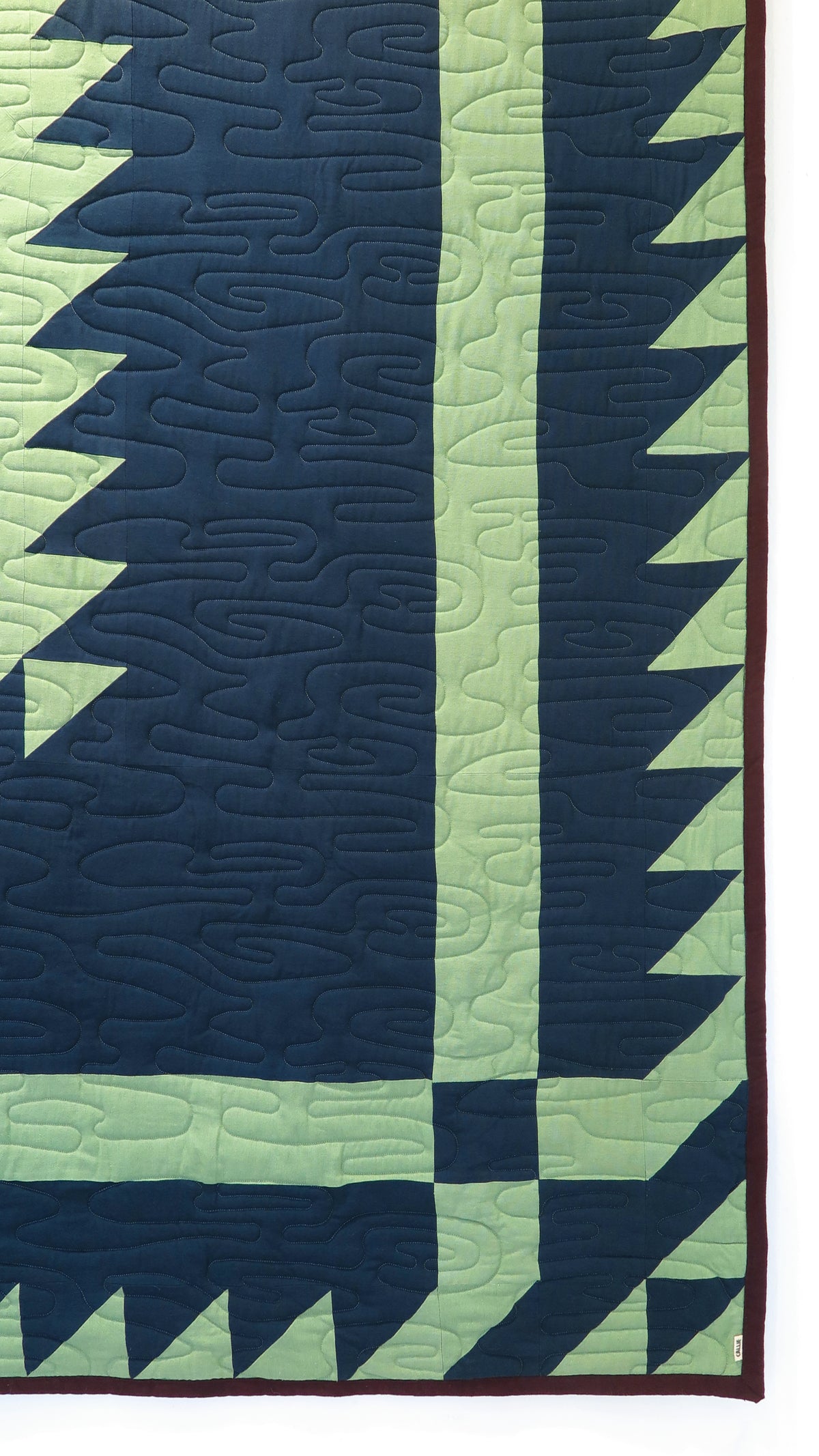 Amish Sawtooth Custom Super-King Sized Quilt