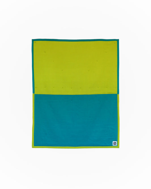 Teal & Chartruese Baby Quilt