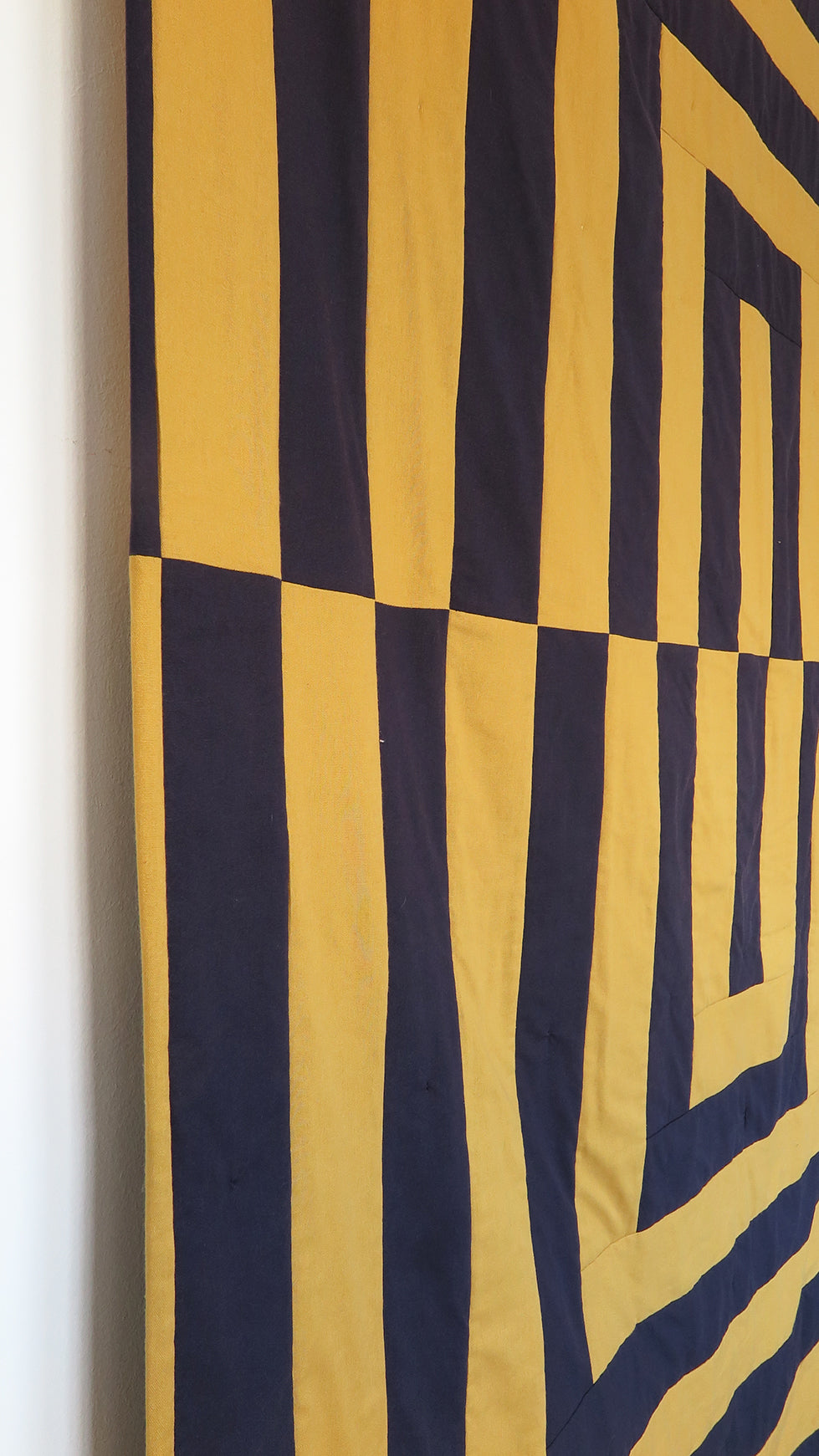 Mustard & Navy Jumbo Reflection Quilt