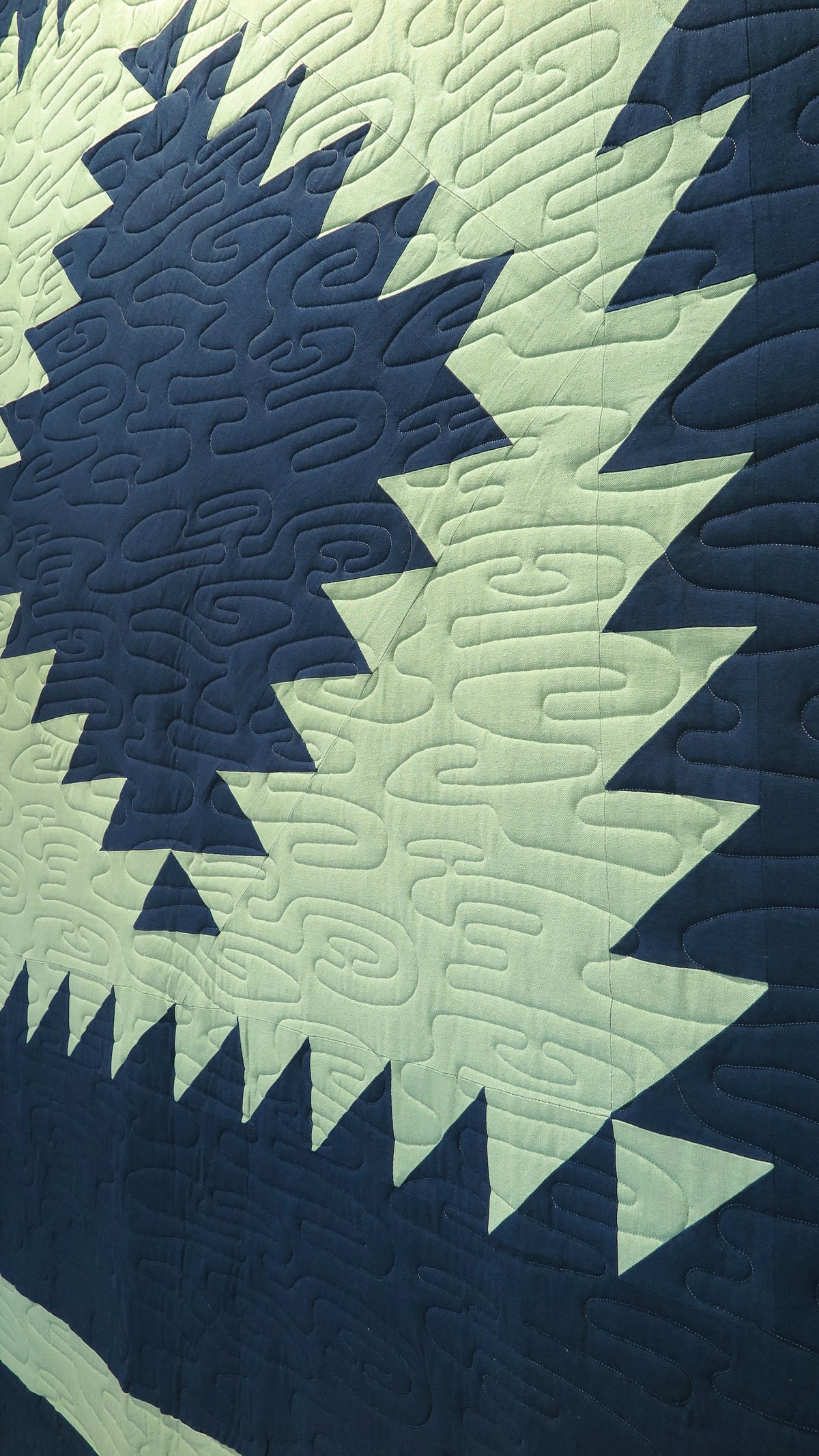 Amish Sawtooth Custom Super-King Sized Quilt