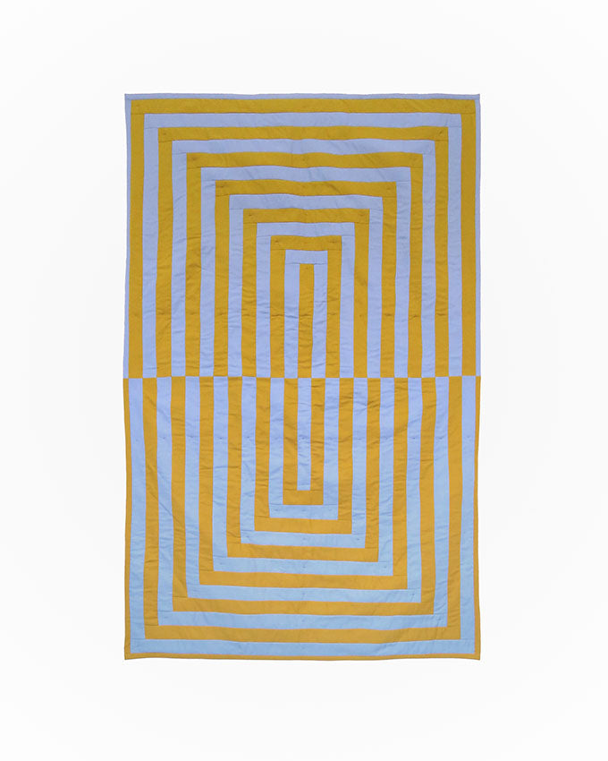 Mustard & Cornflower Reflection Quilt