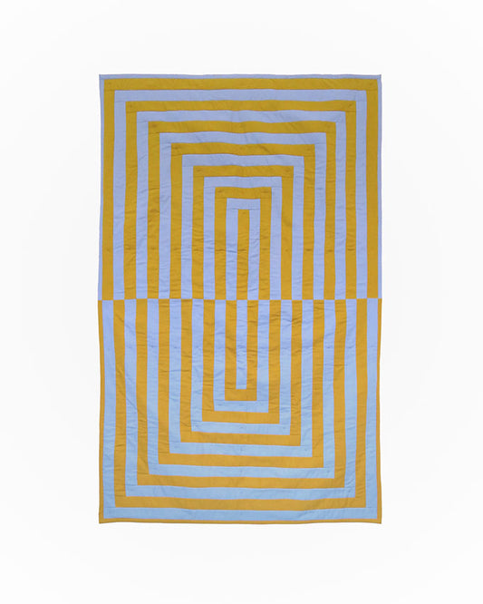 Mustard & Cornflower Reflection Quilt