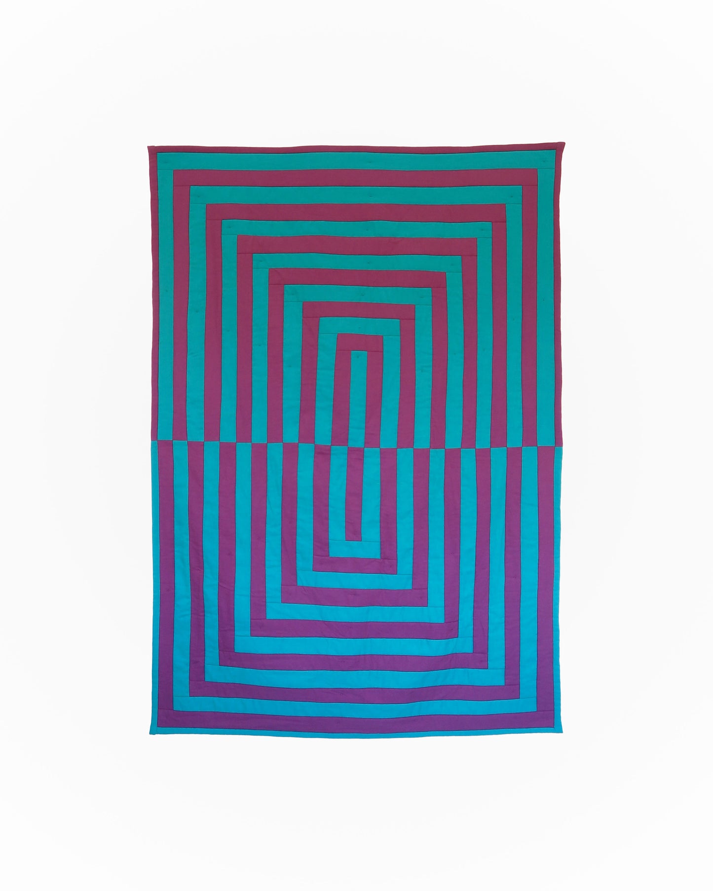 Teal & Grape Reflection Quilt