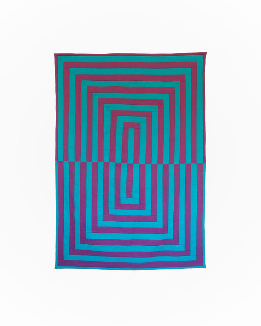 Teal & Grape Reflection Quilt
