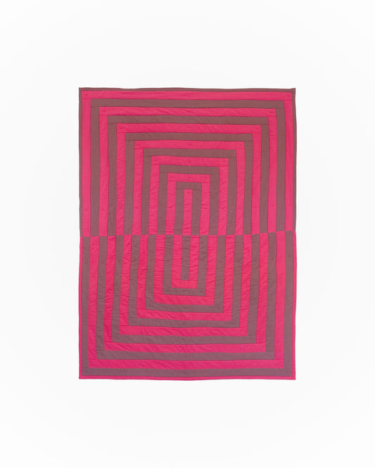 Mauve & French Rose Reflection Quilt