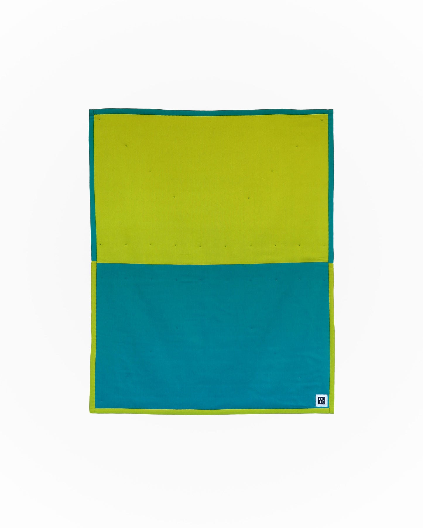 Teal & Chartruese Baby Quilt