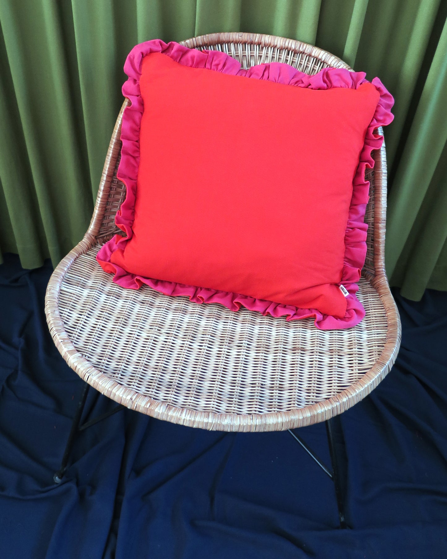 Watermelon & Vermillion Duo Scatter Cushion