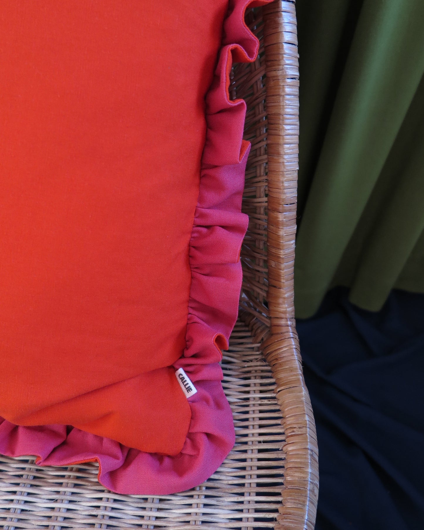 Watermelon & Vermillion Duo Scatter Cushion