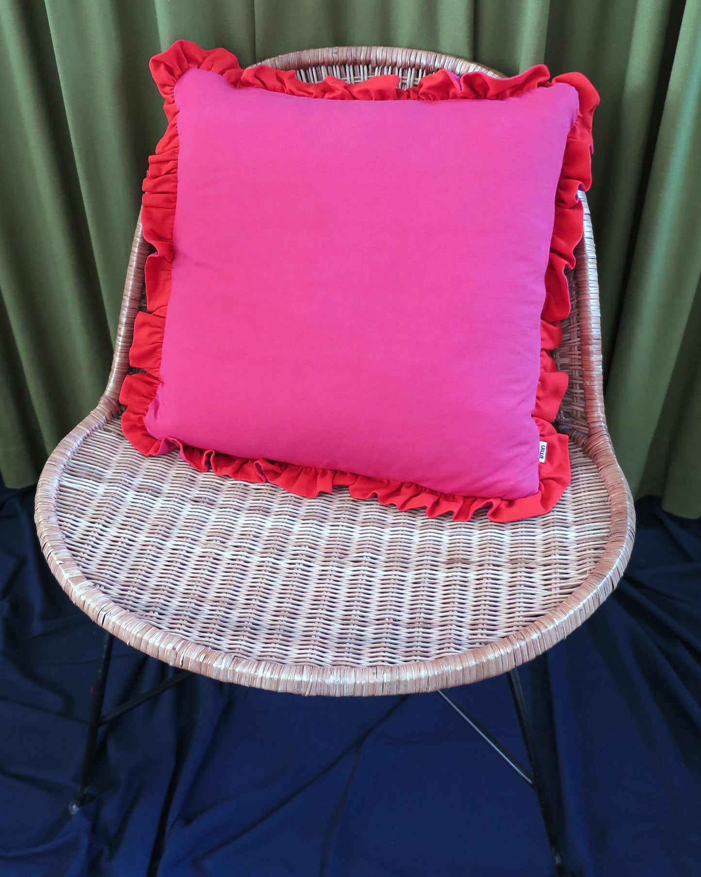 Watermelon & Vermillion Duo Scatter Cushion