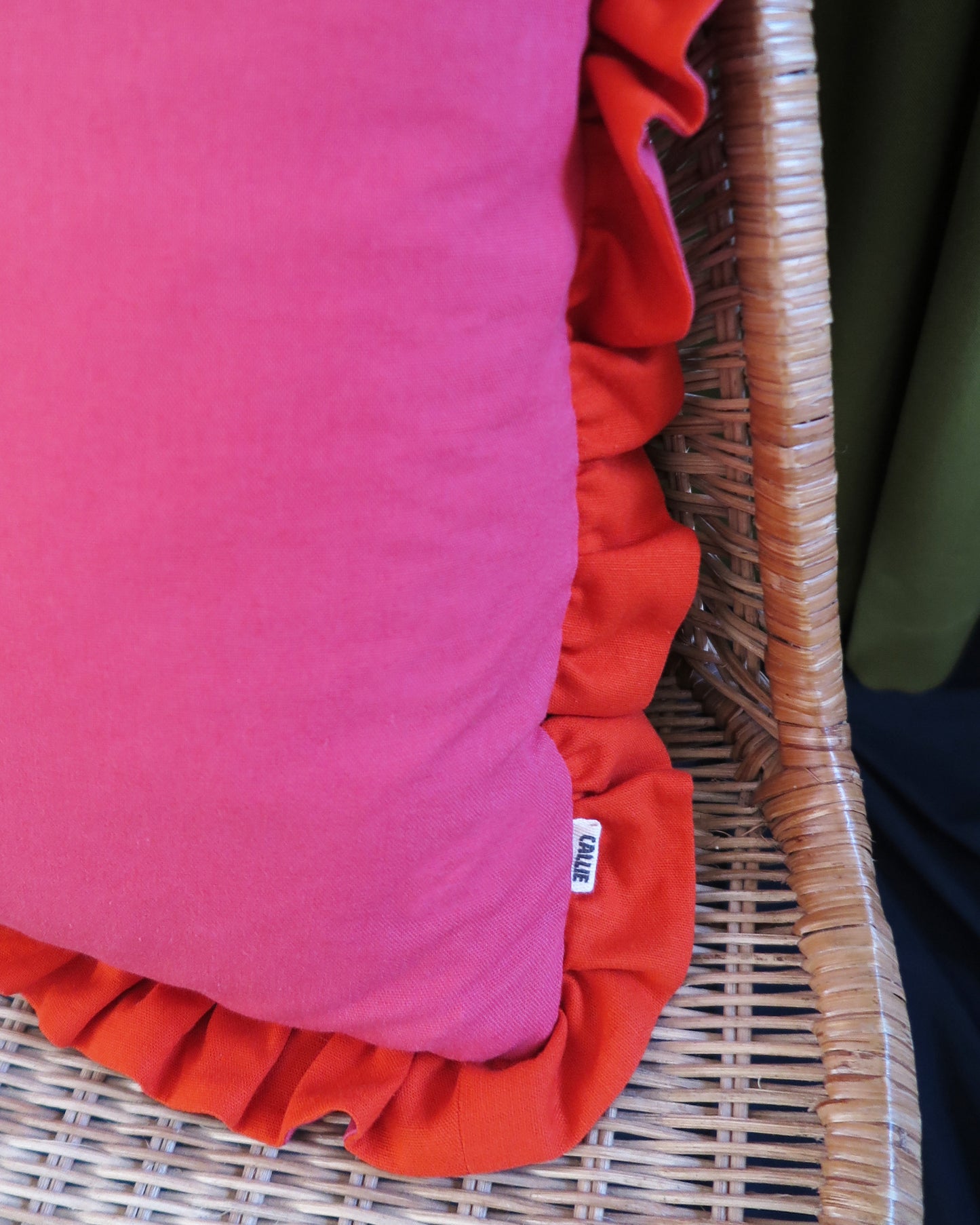 Watermelon & Vermillion Duo Scatter Cushion