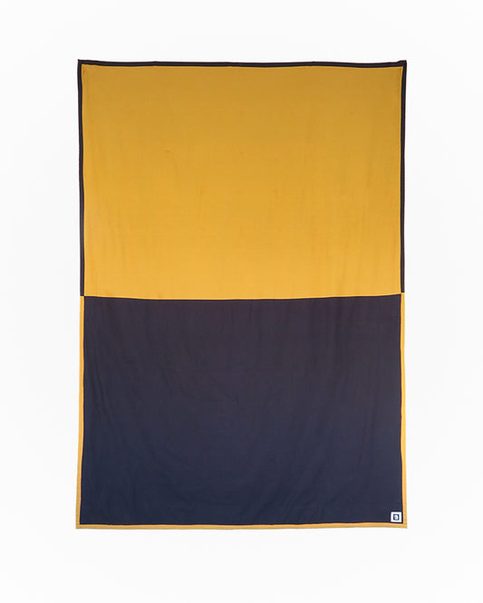 Mustard & Navy Jumbo Reflection Quilt