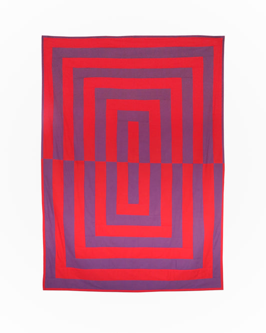 Scarlet & Grape Jumbo Reflection Quilt