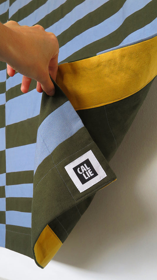Khaki & Steel Throw