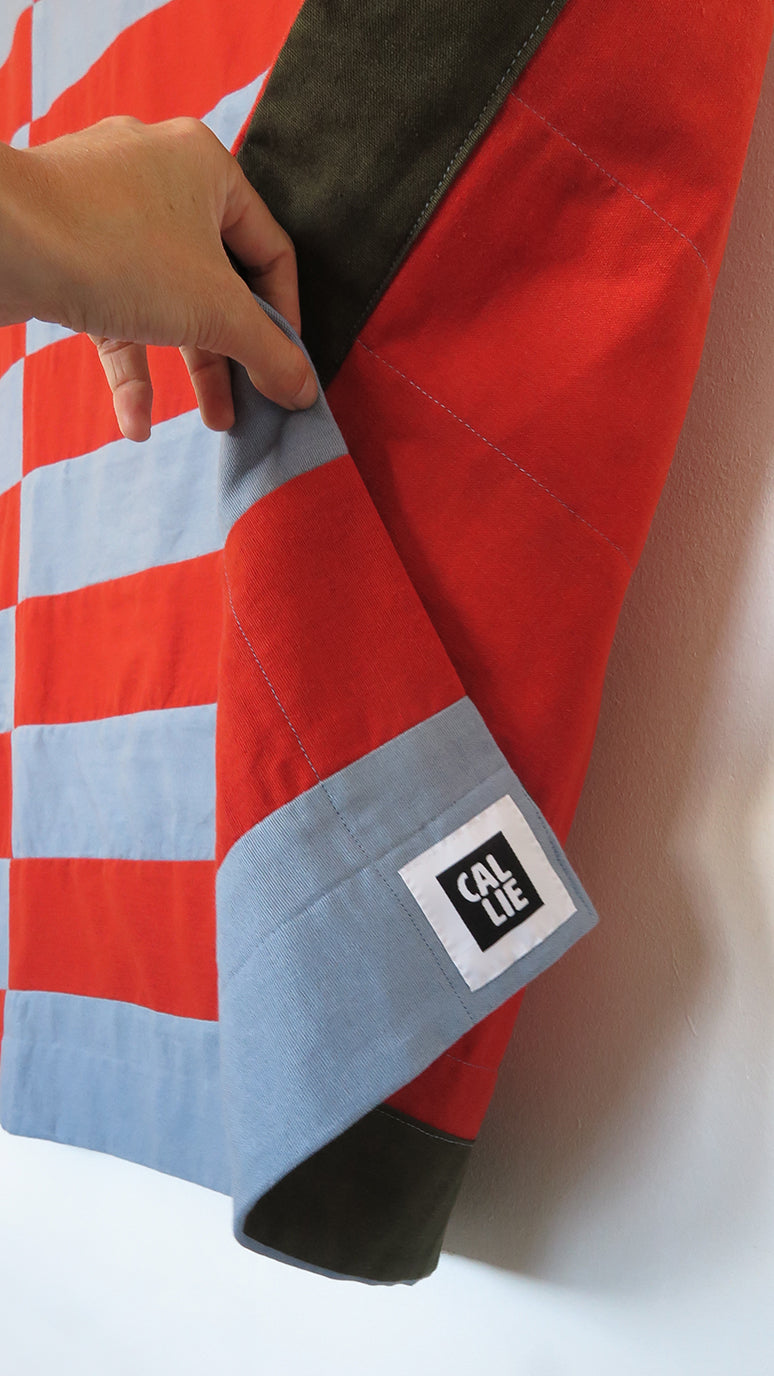 Red Brick & Steel Throw
