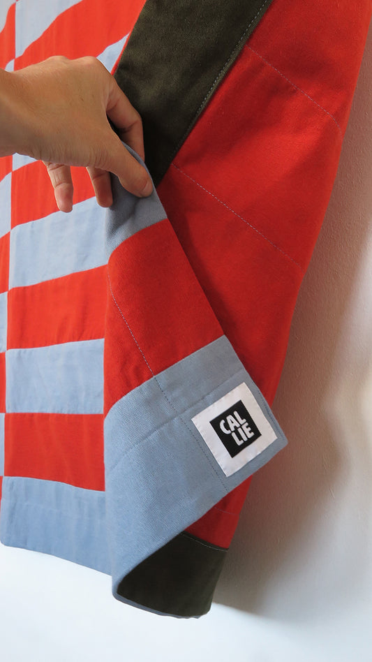 Red Brick & Steel Throw